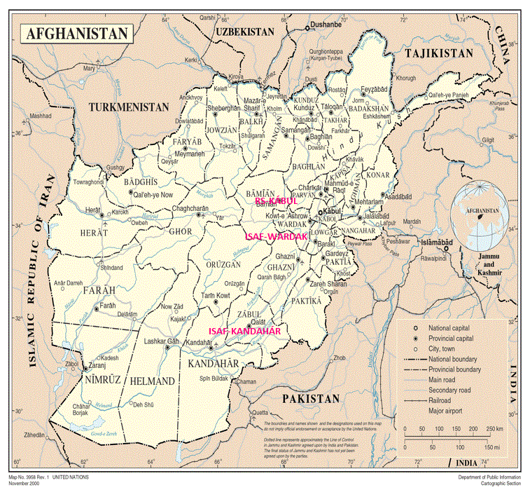 afganistan mapa new